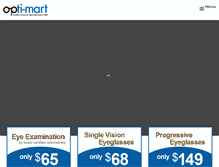 Tablet Screenshot of optimart.com